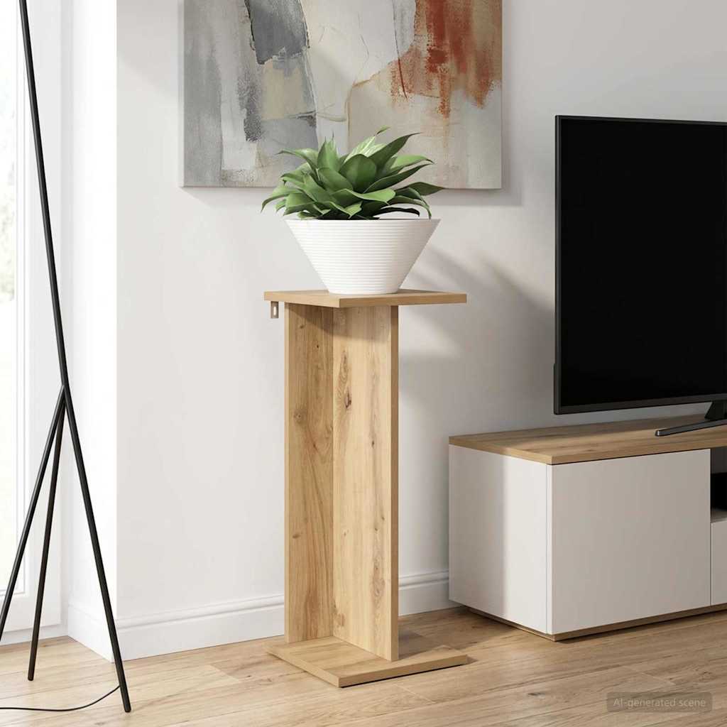 Βάση φυτών 2 pcs Τεχνίτικη Δρυς 25 x 25,5 x 60,5 εκ. - Pakobazaar