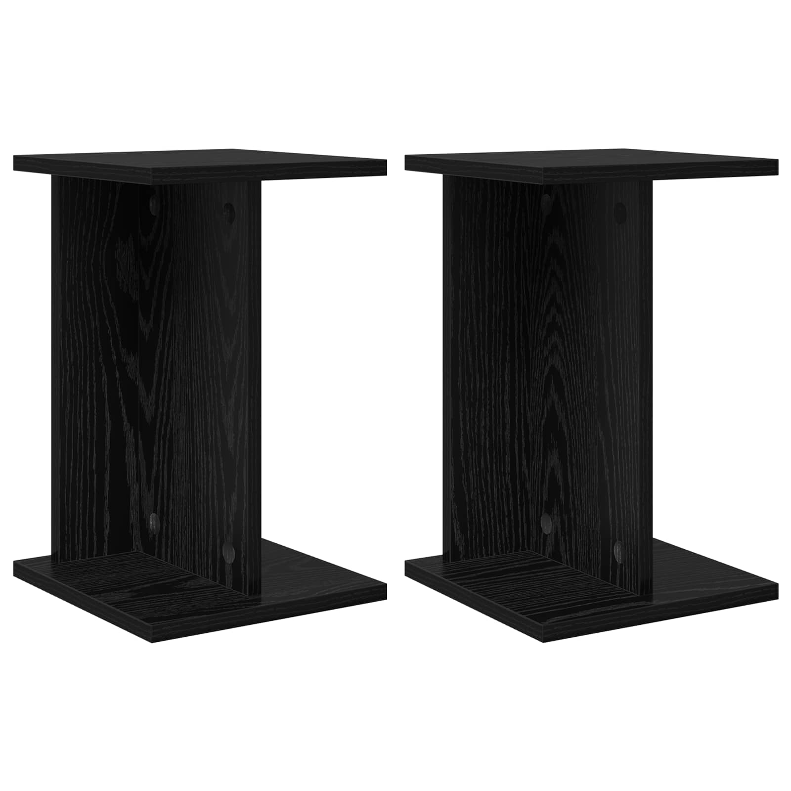 Βάση φυτών 2 pcs Μαύρη Δρυς 25 x 25,5 x 40,5 εκ. - Pakobazaar