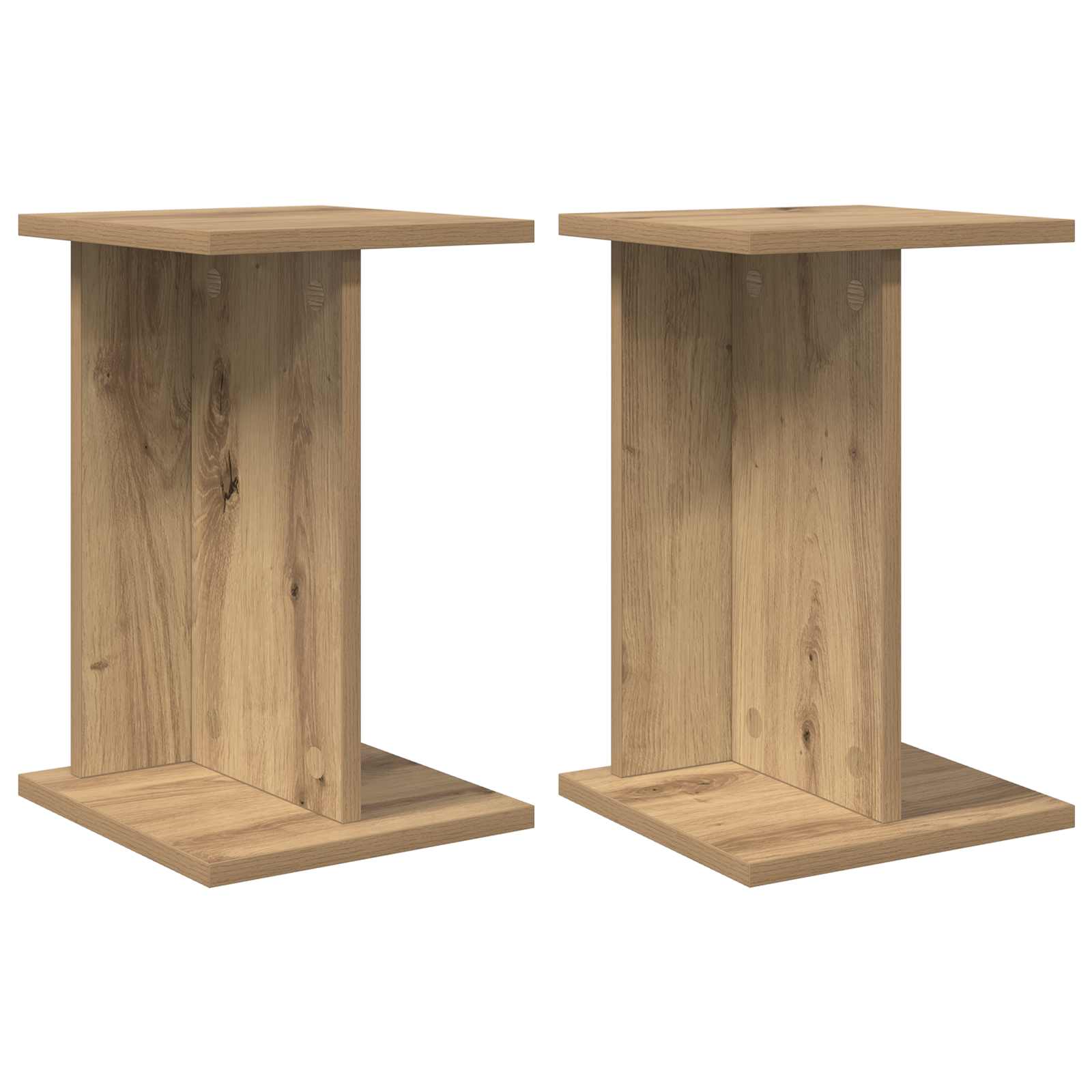 Βάση φυτών 2 pcs Τεχνίτικη Δρυς 25 x 25,5 x 40,5 εκ. - Pakobazaar