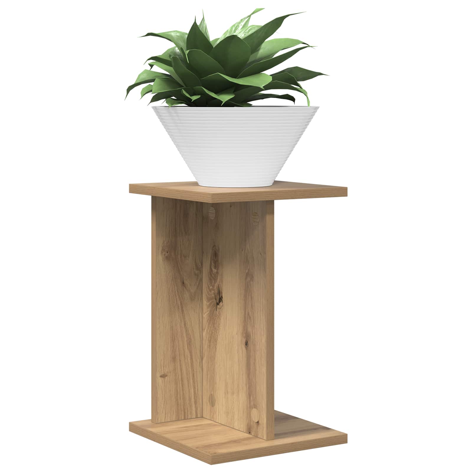 Βάση φυτών 2 pcs Τεχνίτικη Δρυς 25 x 25,5 x 40,5 εκ. - Pakobazaar