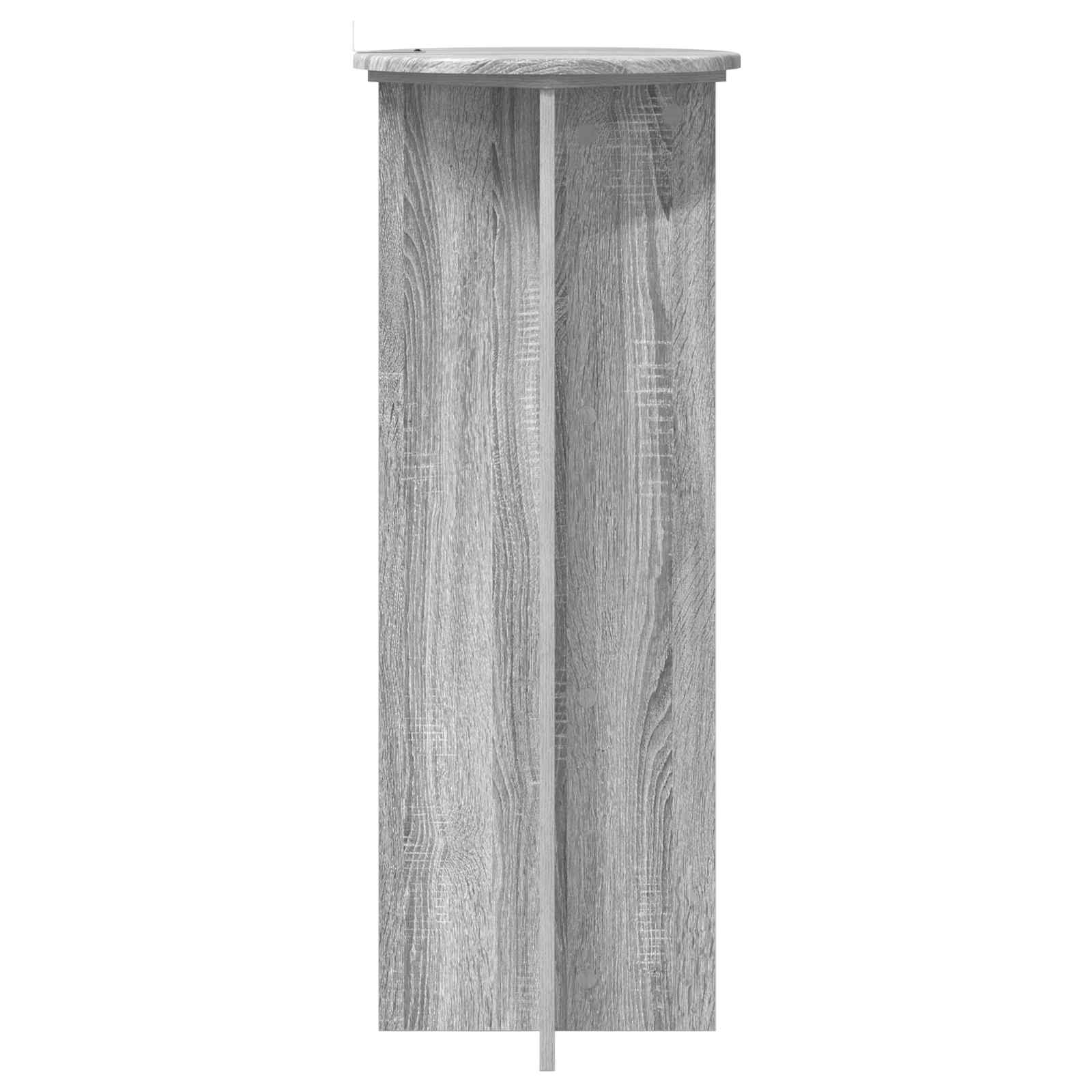 Βάση φυτών 2 pcs Γκρι Sonoma Ø40 x 100 εκ. Επεξεργασμένο Ξύλο - Pakobazaar