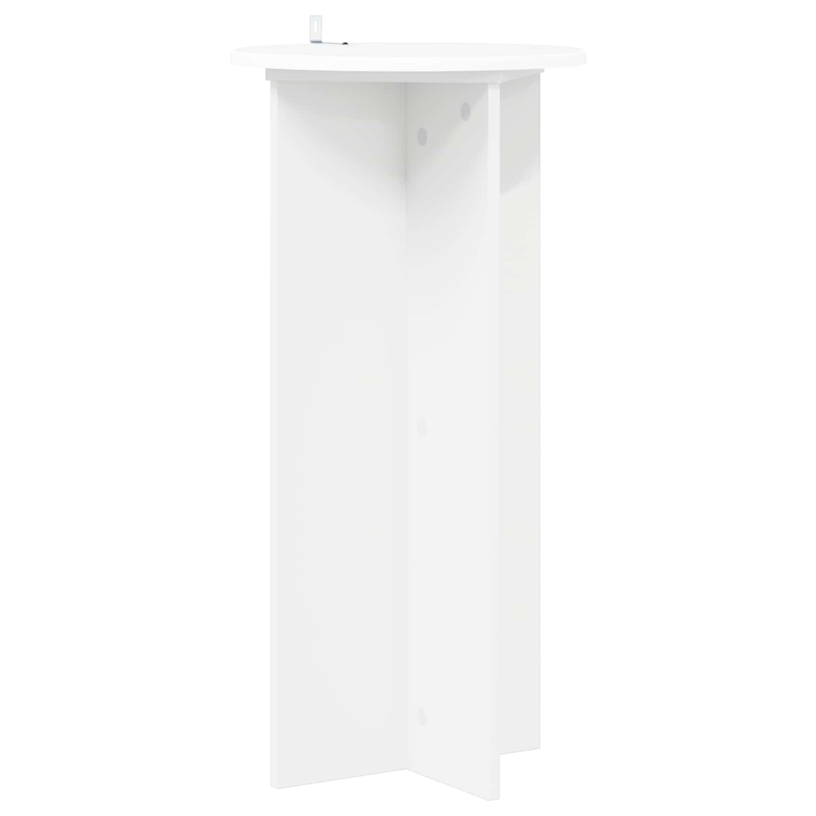 Βάση φυτών 2 pcs Λευκό Ø40 x 80 εκ. Επεξεργασμένο Ξύλο - Pakobazaar