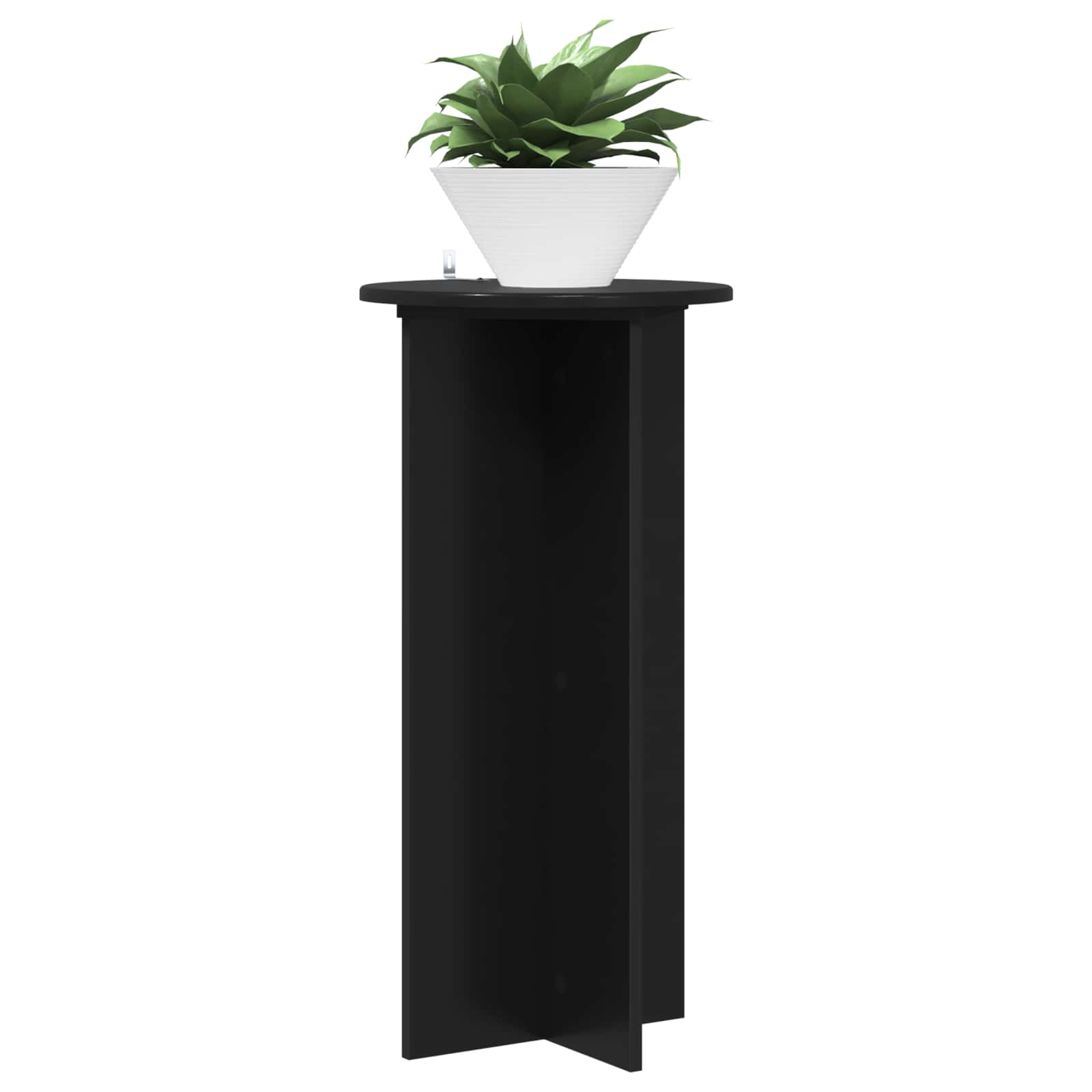 Βάση φυτών 2 pcs Μαύρο 40 x 40 x 80 cm Επεξεργασμένο Ξύλο - Pakobazaar