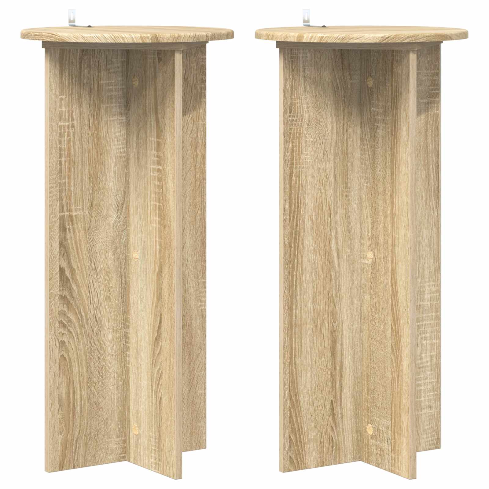 Βάση φυτών 2 pcs Sonoma Δρυς 40 x 40 x 80 cm Επεξεργασμένο Ξύλο - Pakobazaar