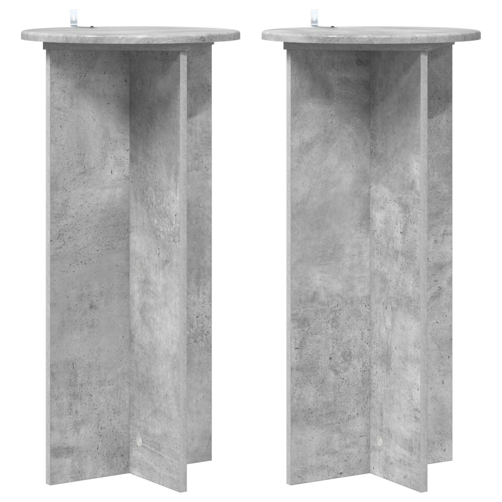 Βάση φυτών 2 pcs Γκρι Σκυροδέματος 40 x 40 x 80 cm - Pakobazaar