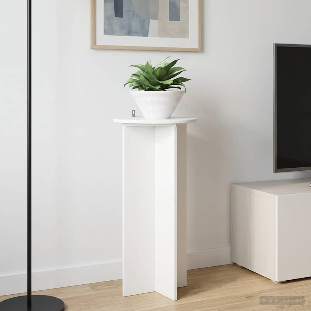 Βάση φυτών 2 pcs Γυαλιστερό Λευκό 40 x 40 x 80 cm - Pakobazaar