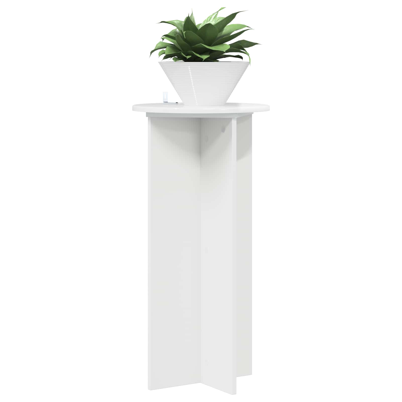 Βάση φυτών 2 pcs Γυαλιστερό Λευκό 40 x 40 x 80 cm - Pakobazaar