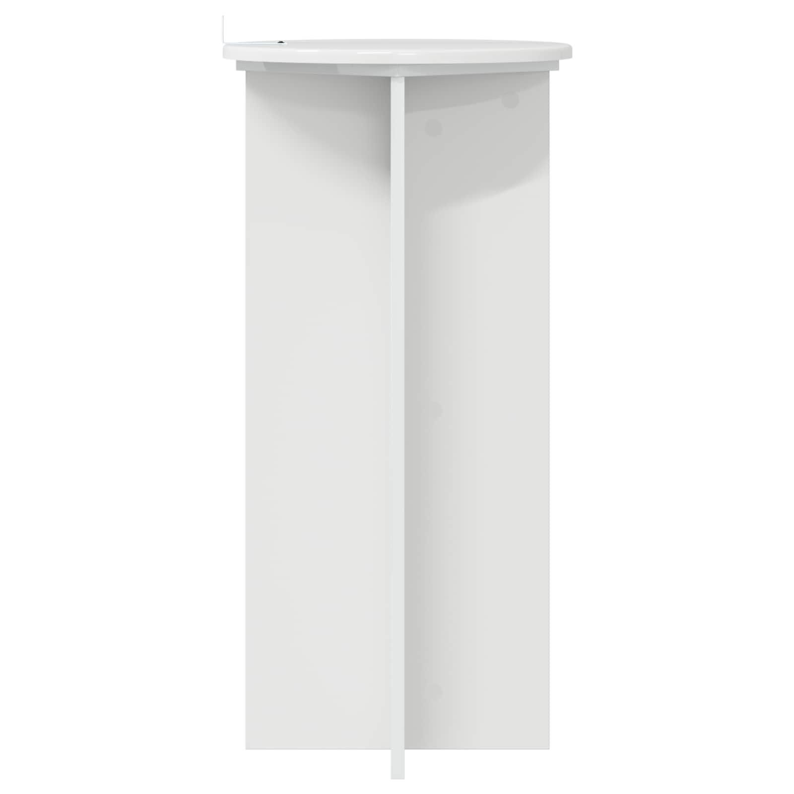 Βάση φυτών 2 pcs Γυαλιστερό Λευκό 40 x 40 x 80 cm - Pakobazaar
