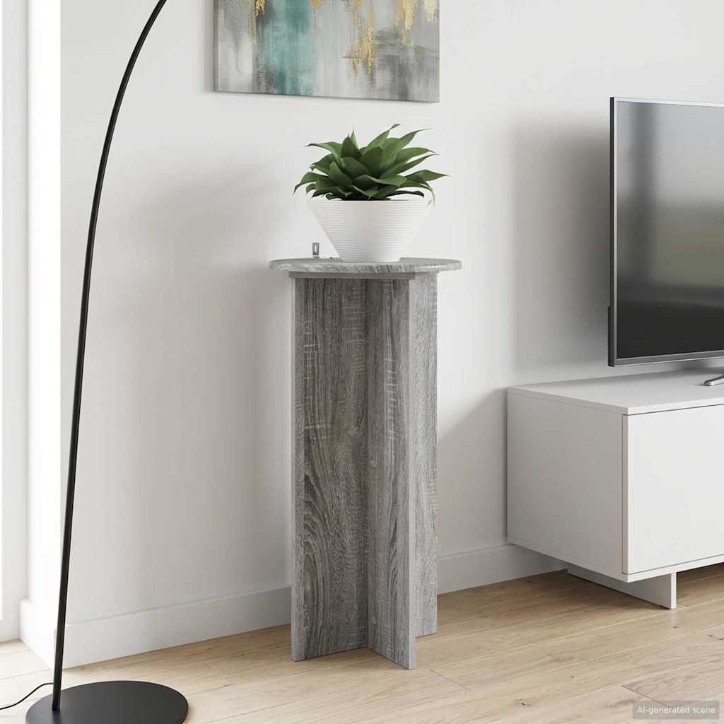 Βάση φυτών 2 pcs Γκρι Sonoma 40 x 40 x 80 cm Επεξεργασμένο Ξύλο - Pakobazaar