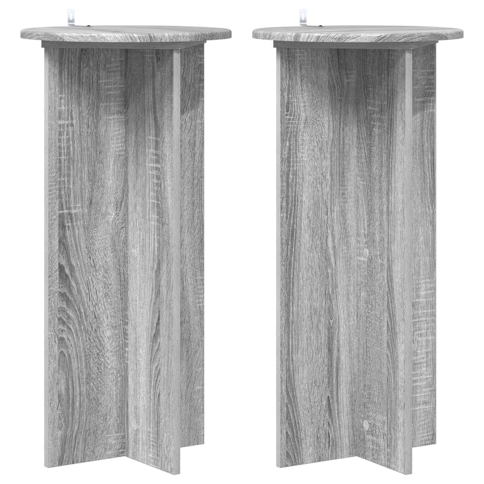 Βάση φυτών 2 pcs Γκρι Sonoma 40 x 40 x 80 cm Επεξεργασμένο Ξύλο - Pakobazaar