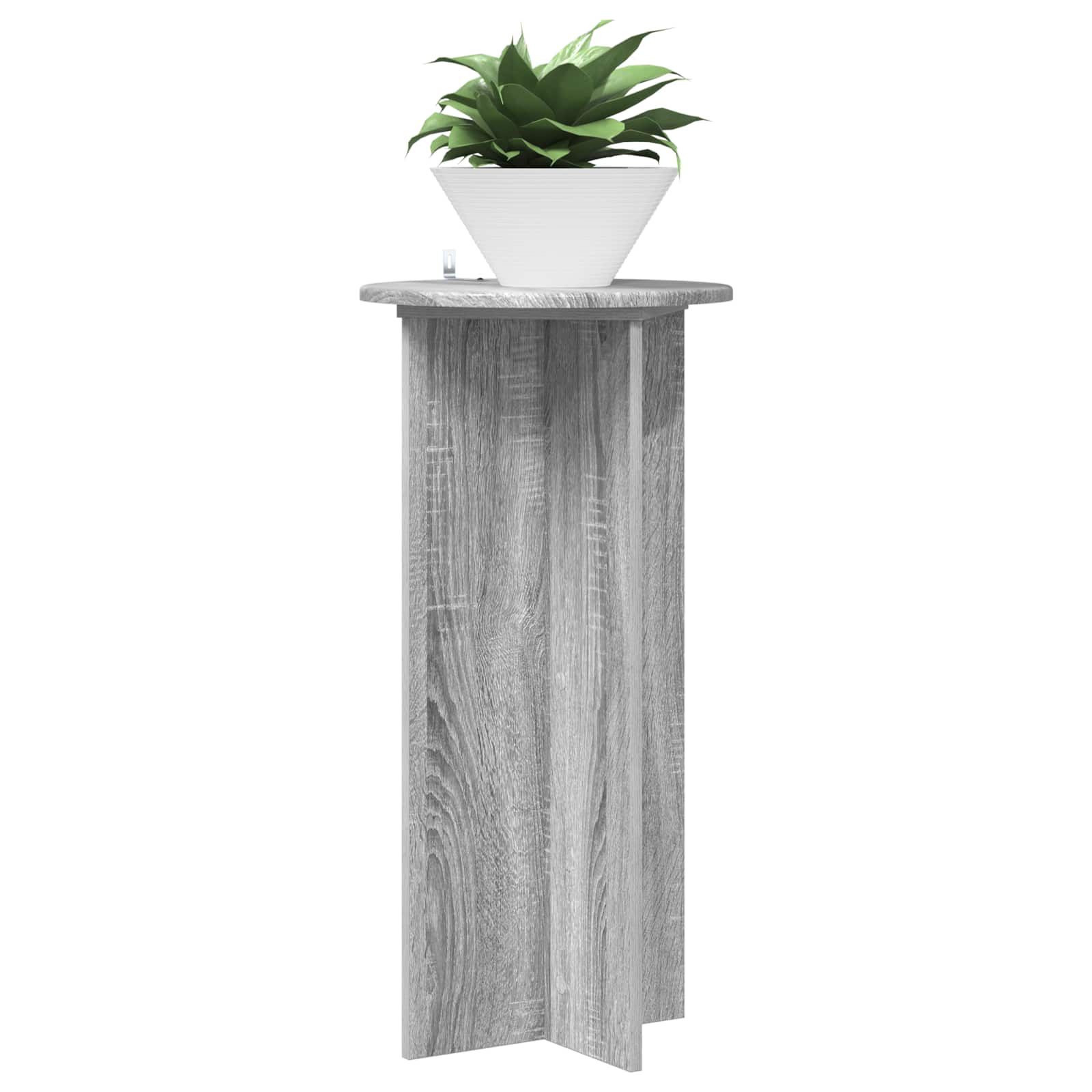 Βάση φυτών 2 pcs Γκρι Sonoma 40 x 40 x 80 cm Επεξεργασμένο Ξύλο - Pakobazaar