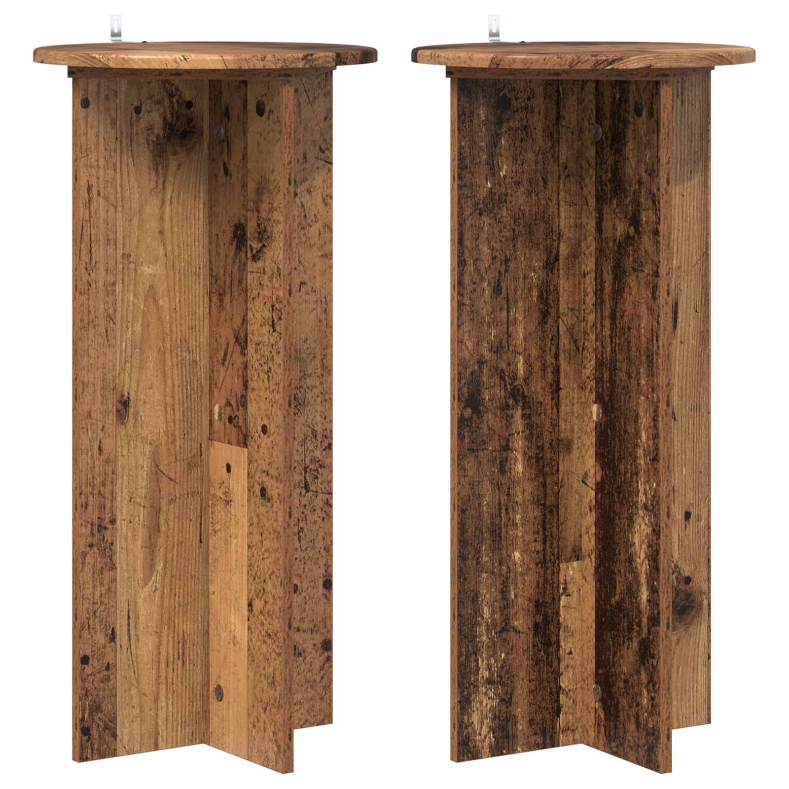 Βάση φυτών 2 pcs Παλαιωμένο ξύλο 40 x 40 x 80 cm - Pakobazaar