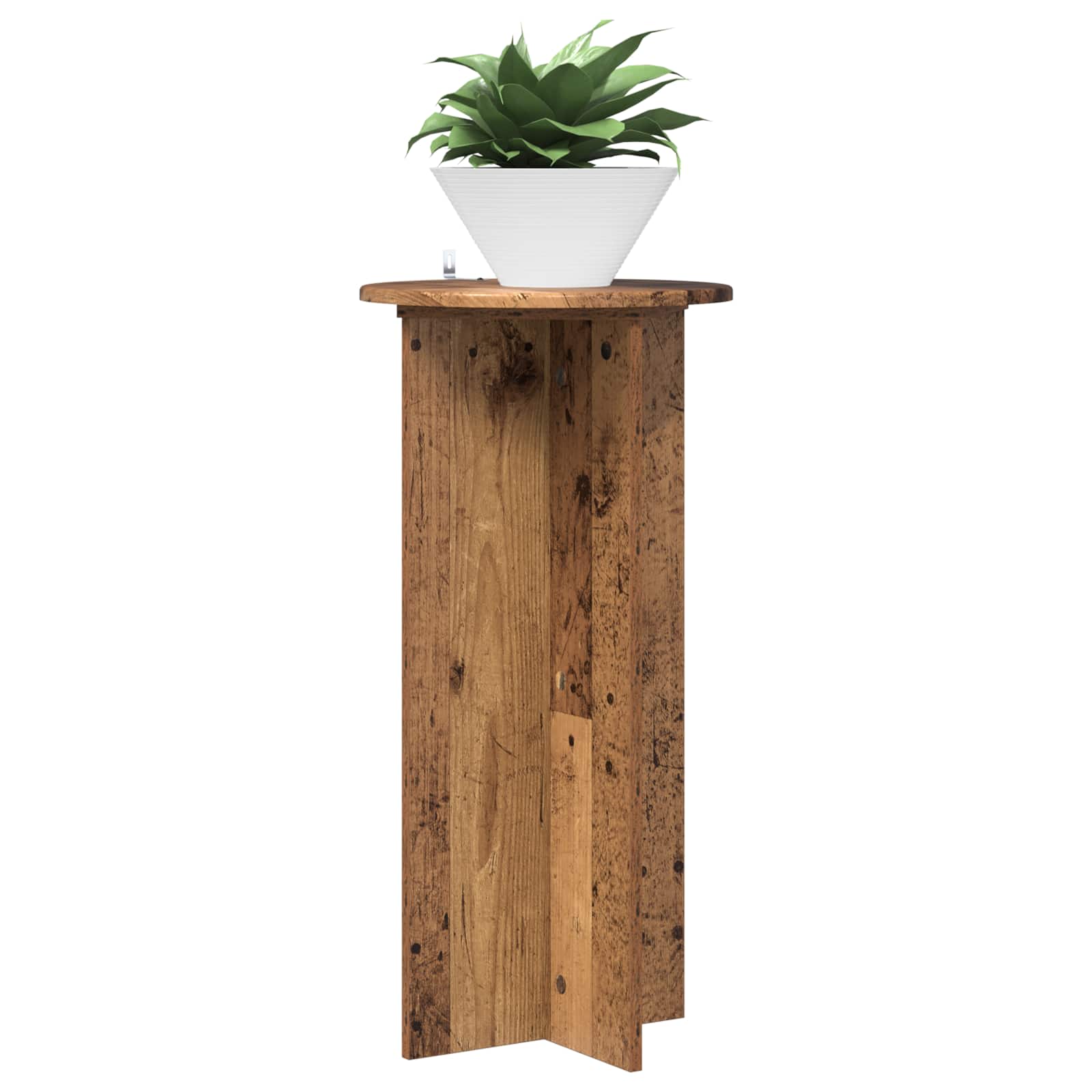 Βάση φυτών 2 pcs Παλαιωμένο ξύλο 40 x 40 x 80 cm - Pakobazaar