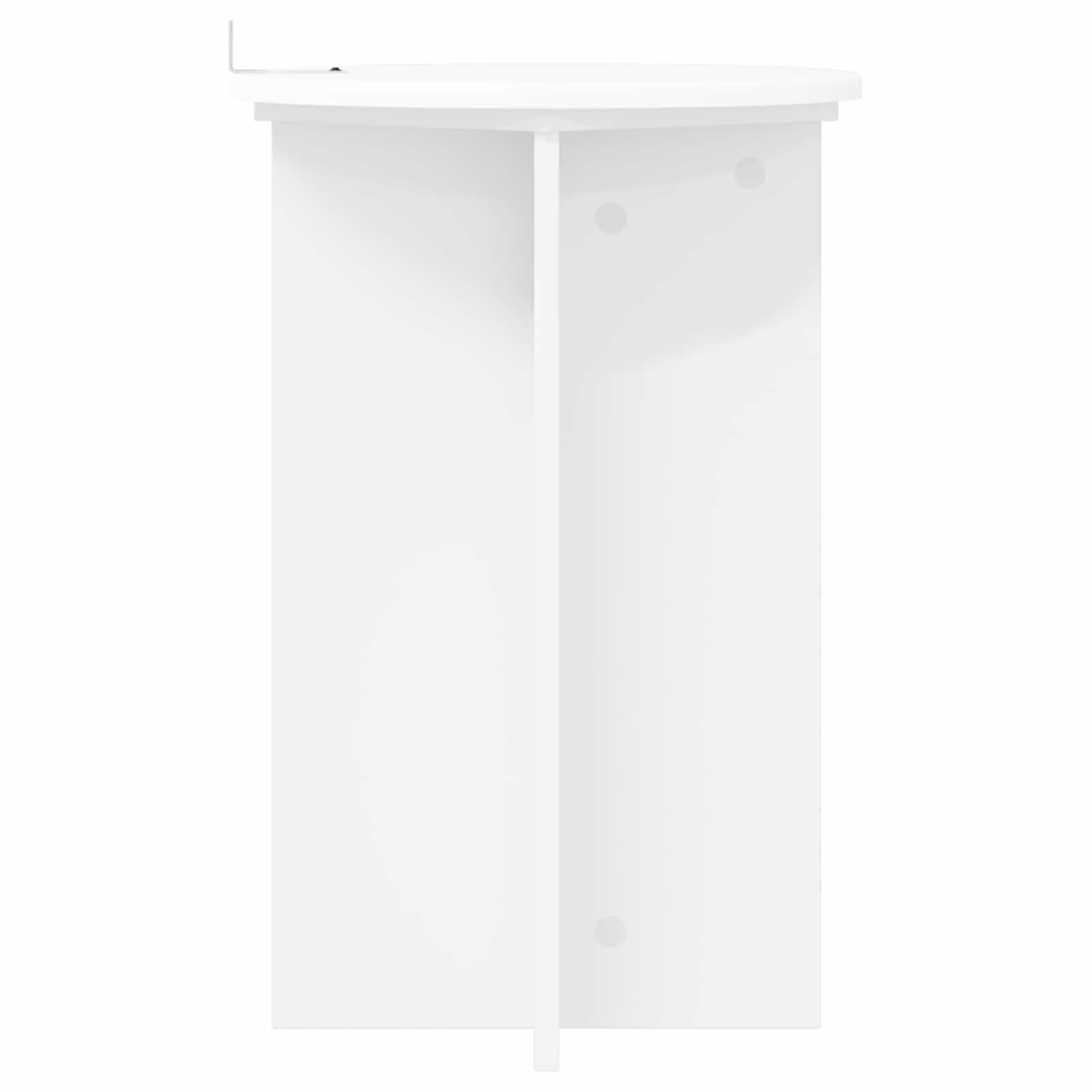 Βάση φυτών 2 pcs Λευκό Ø40 x 60 εκ. Επεξεργασμένο Ξύλο - Pakobazaar