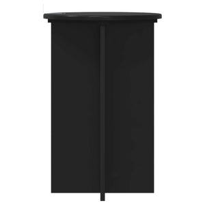 Βάση φυτών 2 pcs Μαύρο Ø40 x 60 εκ. Επεξεργασμένο Ξύλο - Pakobazaar