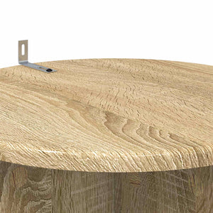 Βάση φυτών 2 pcs Sonoma Δρυς Ø40 x 60 εκ. Επεξεργασμένο Ξύλο - Pakobazaar