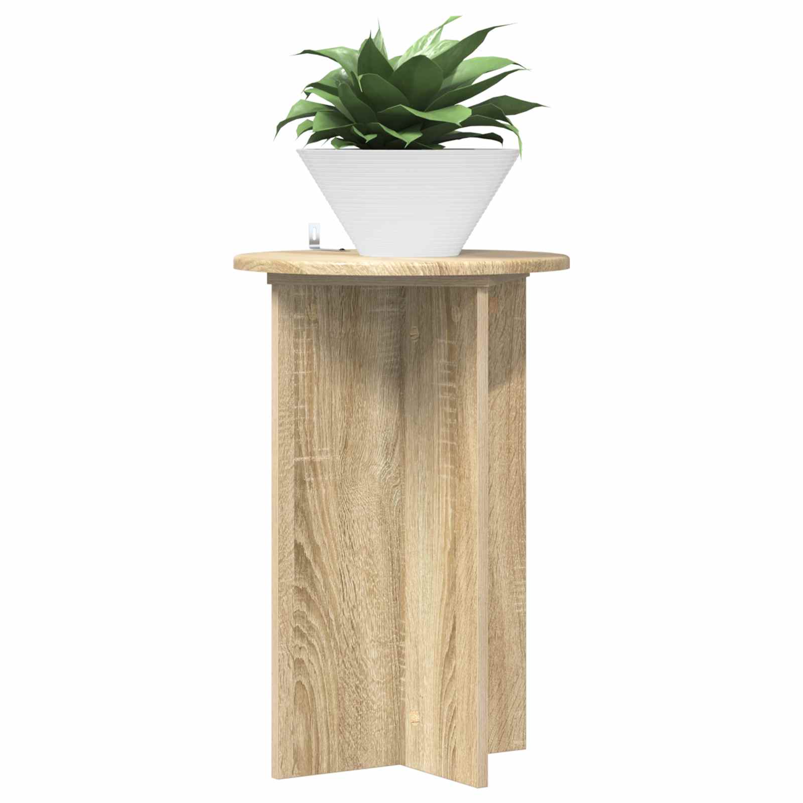 Βάση φυτών 2 pcs Sonoma Δρυς Ø40 x 60 εκ. Επεξεργασμένο Ξύλο - Pakobazaar