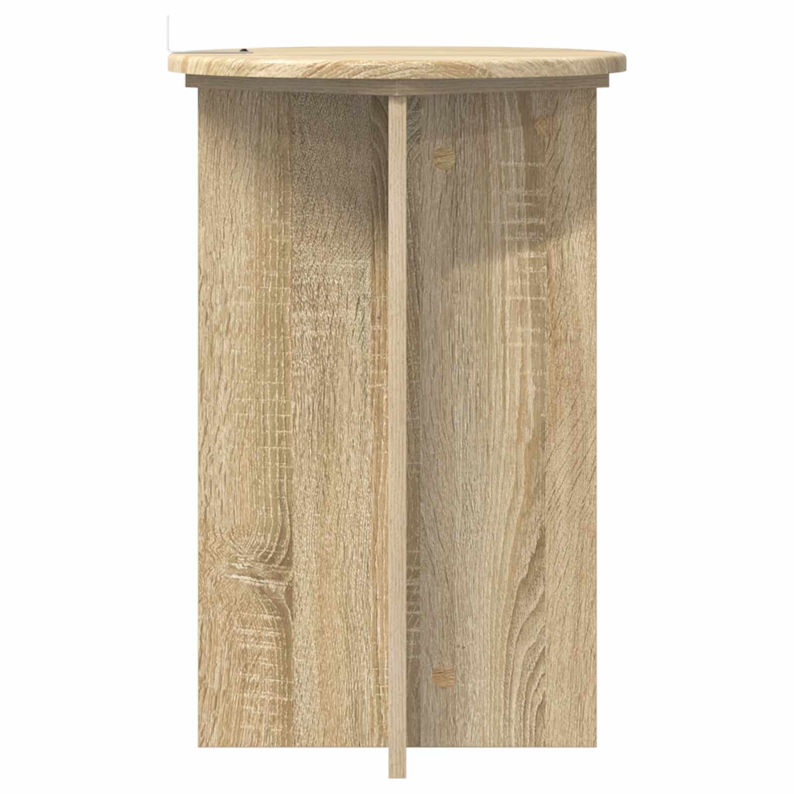 Βάση φυτών 2 pcs Sonoma Δρυς Ø40 x 60 εκ. Επεξεργασμένο Ξύλο - Pakobazaar