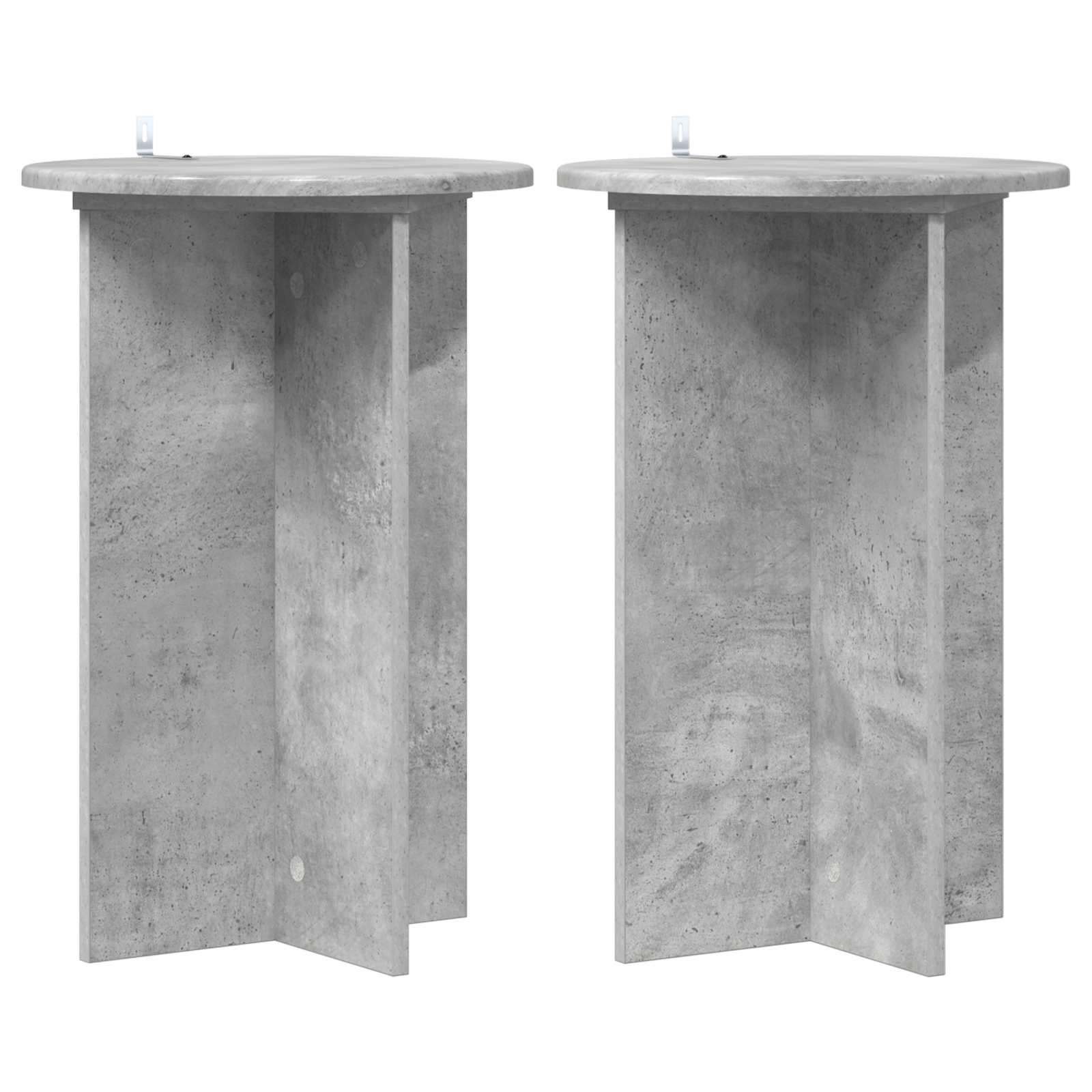 Βάση φυτών 2 pcs Γκρι Σκυροδέματος Ø40 x 60 εκ. - Pakobazaar