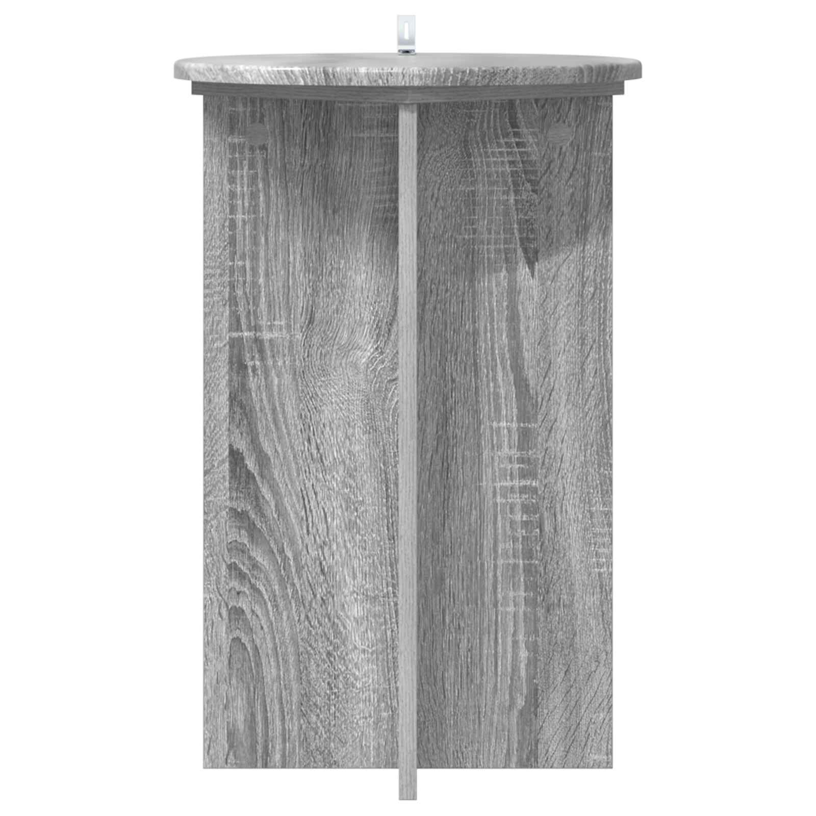 Βάση φυτών 2 pcs Γκρι Sonoma Ø40 x 60 εκ. Επεξεργασμένο Ξύλο - Pakobazaar