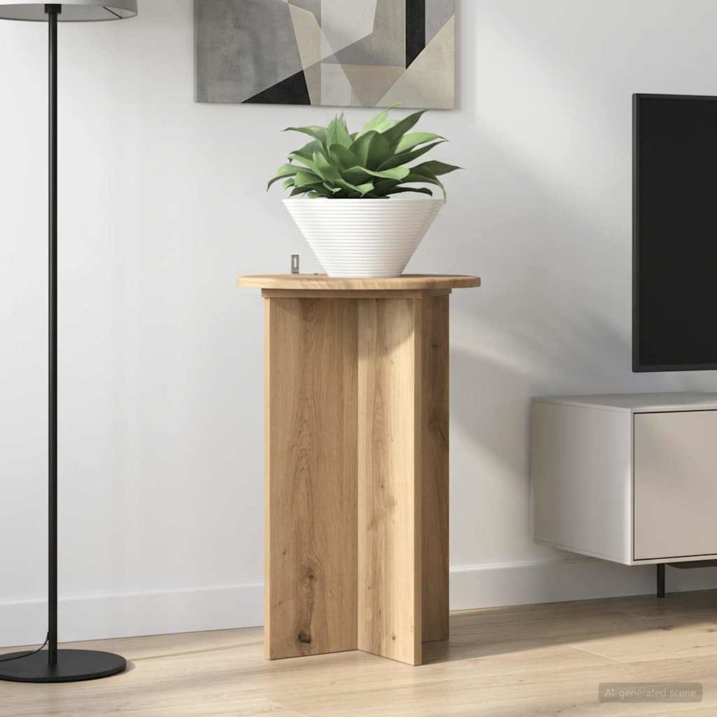 Βάση φυτών 2 pcs Artisan Δρυς Ø40 x 60 εκ. Επεξεργασμένο Ξύλο - Pakobazaar