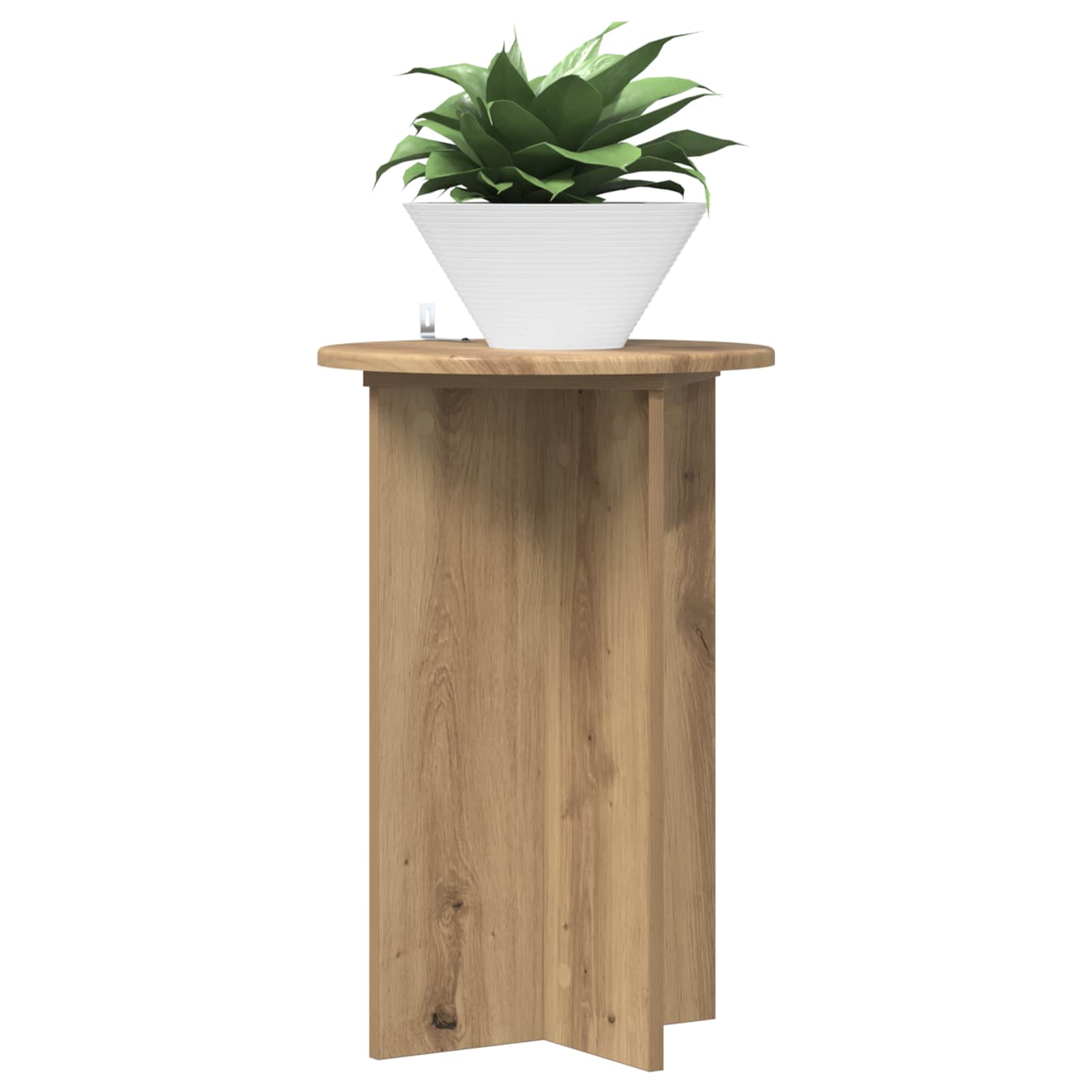 Βάση φυτών 2 pcs Artisan Δρυς Ø40 x 60 εκ. Επεξεργασμένο Ξύλο - Pakobazaar