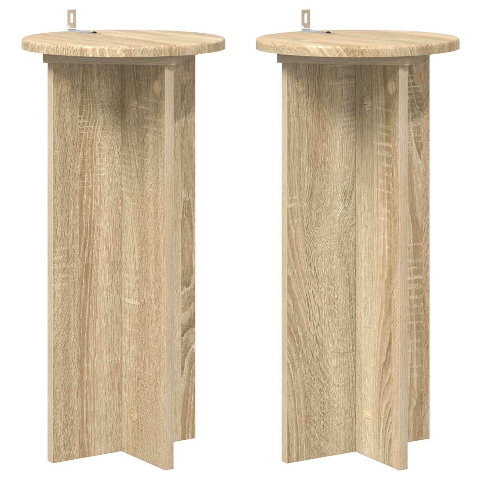 Βάση φυτών 2 pcs Sonoma Δρυς 29,5 x 29,5 x 60 εκ. - Pakobazaar