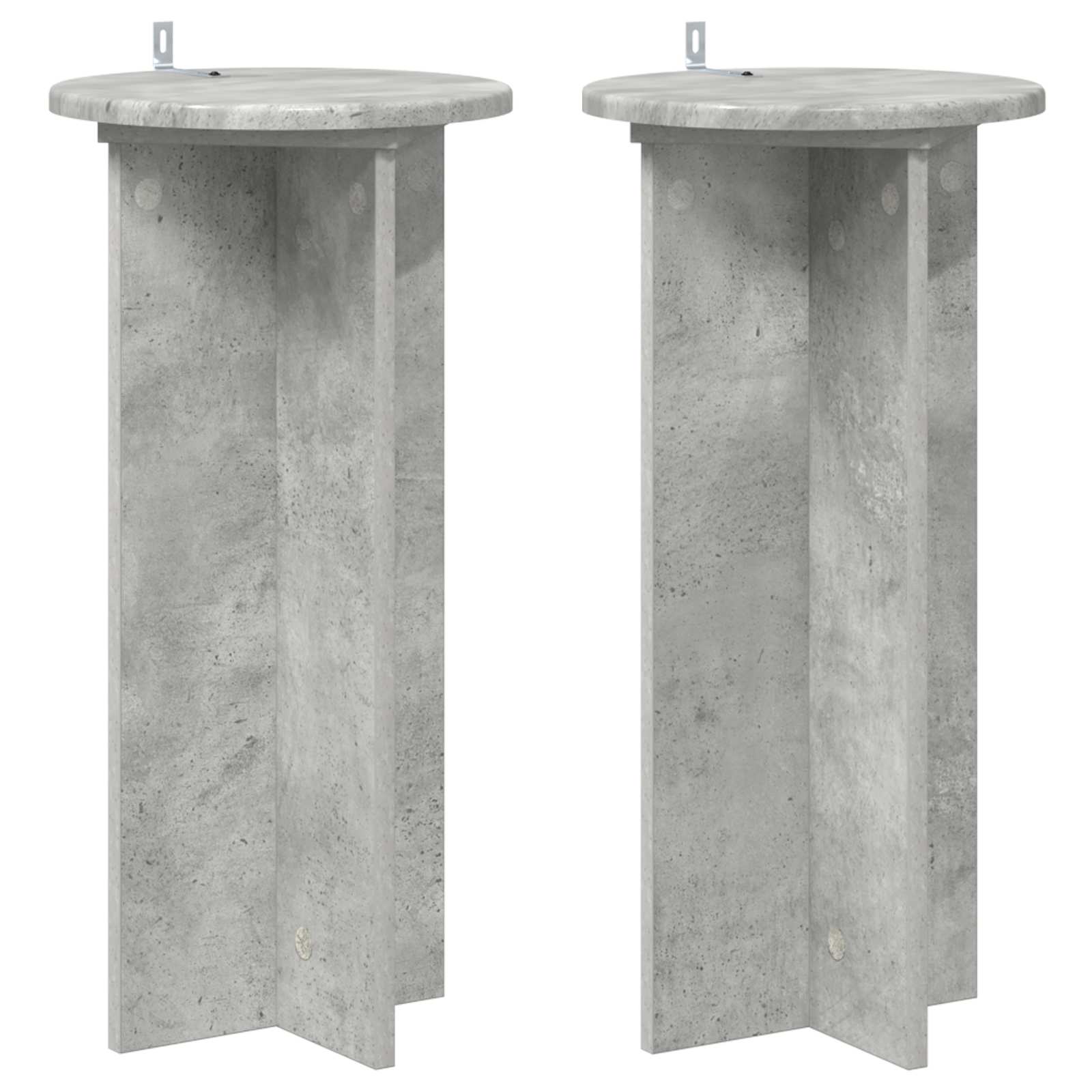 Βάση φυτών 2 pcs Γκρι Σκυροδέματος 29,5 x 29,5 x 60 εκ. - Pakobazaar
