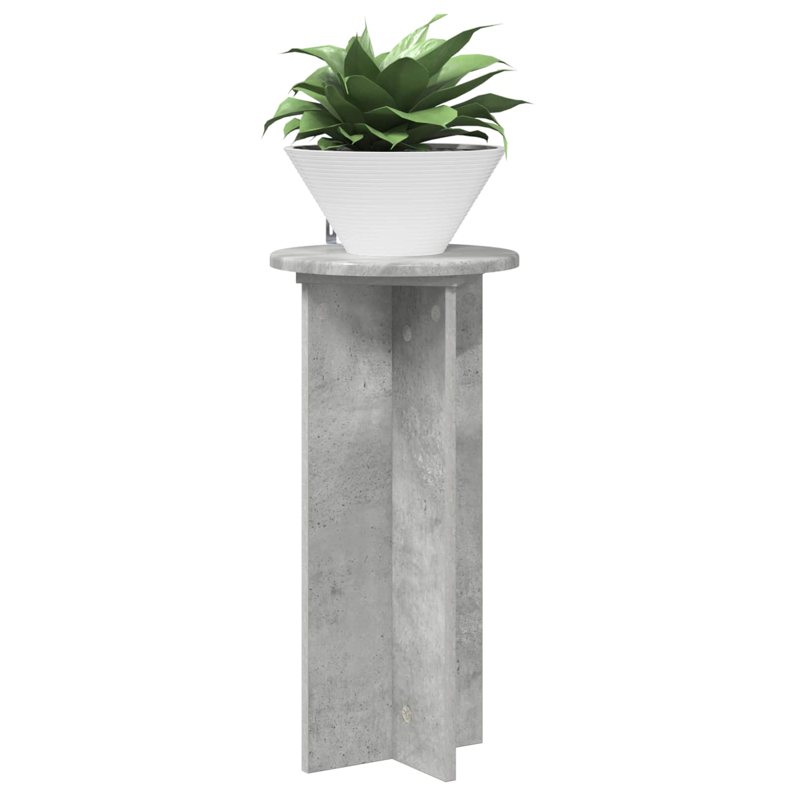 Βάση φυτών 2 pcs Γκρι Σκυροδέματος 29,5 x 29,5 x 60 εκ. - Pakobazaar