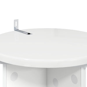 Βάση φυτών 2 pcs Γυαλιστερό Λευκό 29,5 x 29,5 x 60 εκ. - Pakobazaar