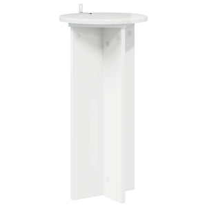 Βάση φυτών 2 pcs Γυαλιστερό Λευκό 29,5 x 29,5 x 60 εκ. - Pakobazaar
