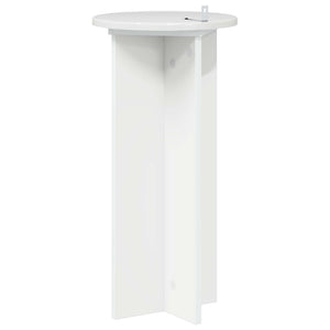 Βάση φυτών 2 pcs Γυαλιστερό Λευκό 29,5 x 29,5 x 60 εκ. - Pakobazaar