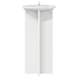 Βάση φυτών 2 pcs Γυαλιστερό Λευκό 29,5 x 29,5 x 60 εκ. - Pakobazaar