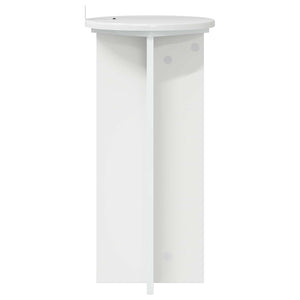 Βάση φυτών 2 pcs Γυαλιστερό Λευκό 29,5 x 29,5 x 60 εκ. - Pakobazaar