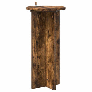 Βάση φυτών 2 pcs Καπνισμένο Ξύλο Δρυός 29,5 x 29,5 x 60 εκ. - Pakobazaar