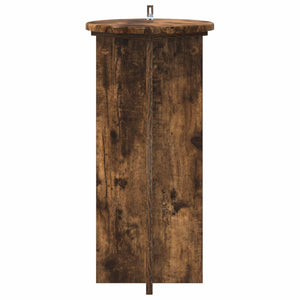 Βάση φυτών 2 pcs Καπνισμένο Ξύλο Δρυός 29,5 x 29,5 x 60 εκ. - Pakobazaar