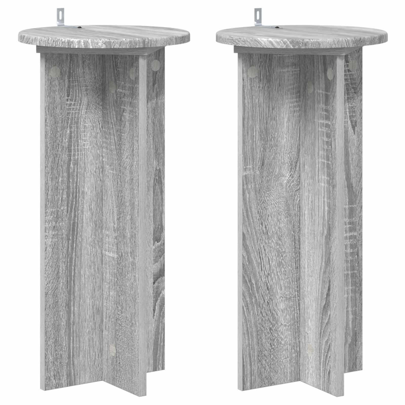 Βάση φυτών 2 pcs Γκρι Sonoma 29,5 x 29,5 x 60 εκ. - Pakobazaar