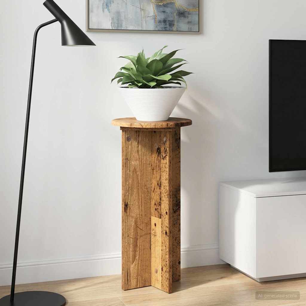 Βάση φυτών 2 pcs Παλαιωμένο ξύλο 29,5 x 29,5 x 60 εκ. - Pakobazaar