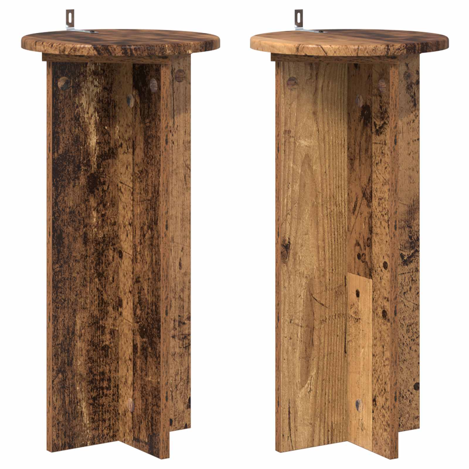Βάση φυτών 2 pcs Παλαιωμένο ξύλο 29,5 x 29,5 x 60 εκ. - Pakobazaar