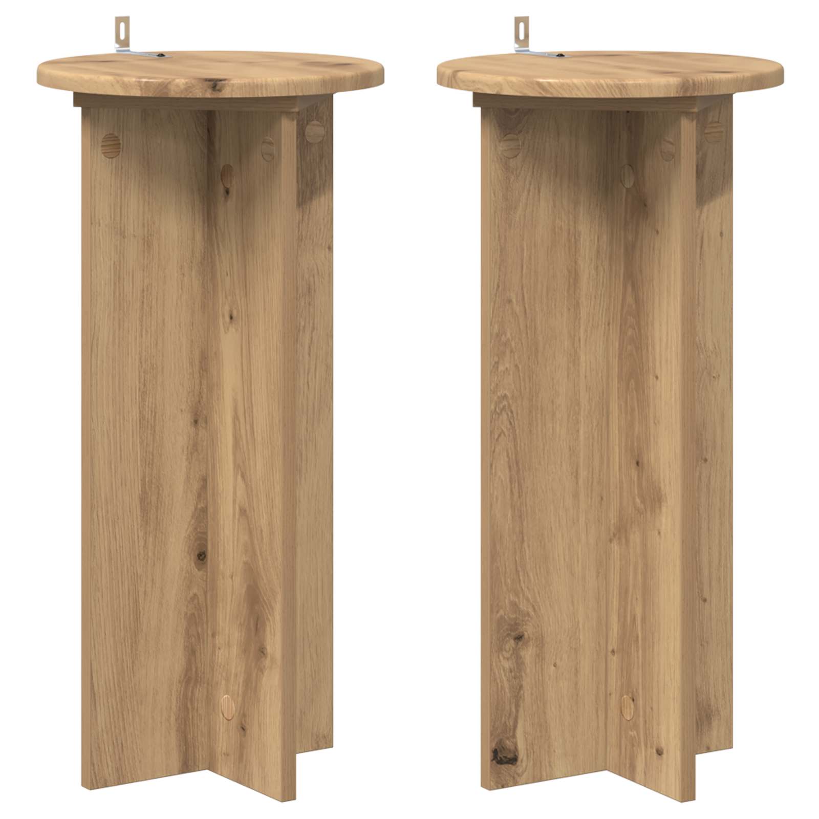 Βάση φυτών 2 pcs Artisan Δρυς 29,5 x 29,5 x 60 εκ. - Pakobazaar