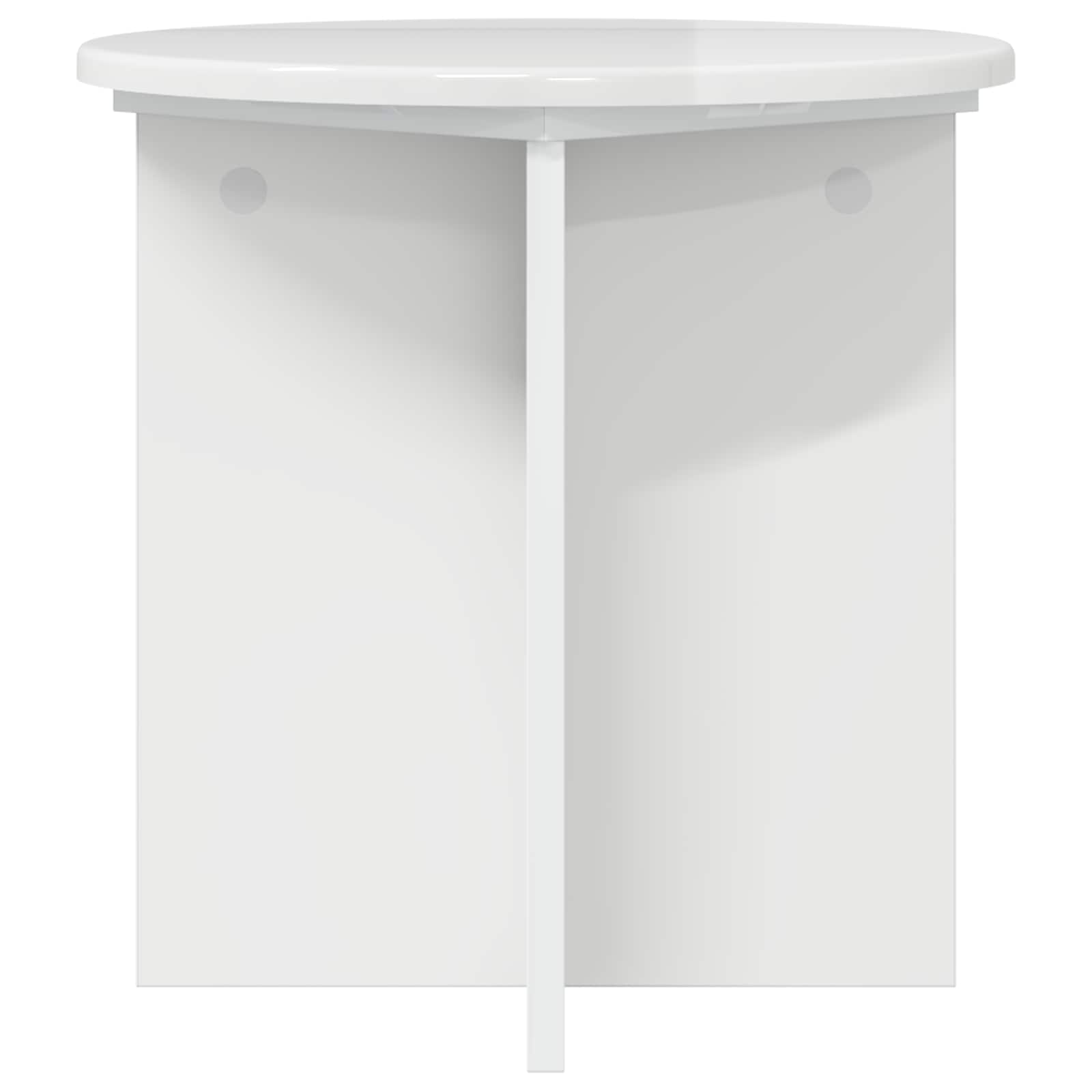 Βάση φυτών 2 pcs Γυαλιστερό Λευκό 40 x 40 x 40 cm - Pakobazaar