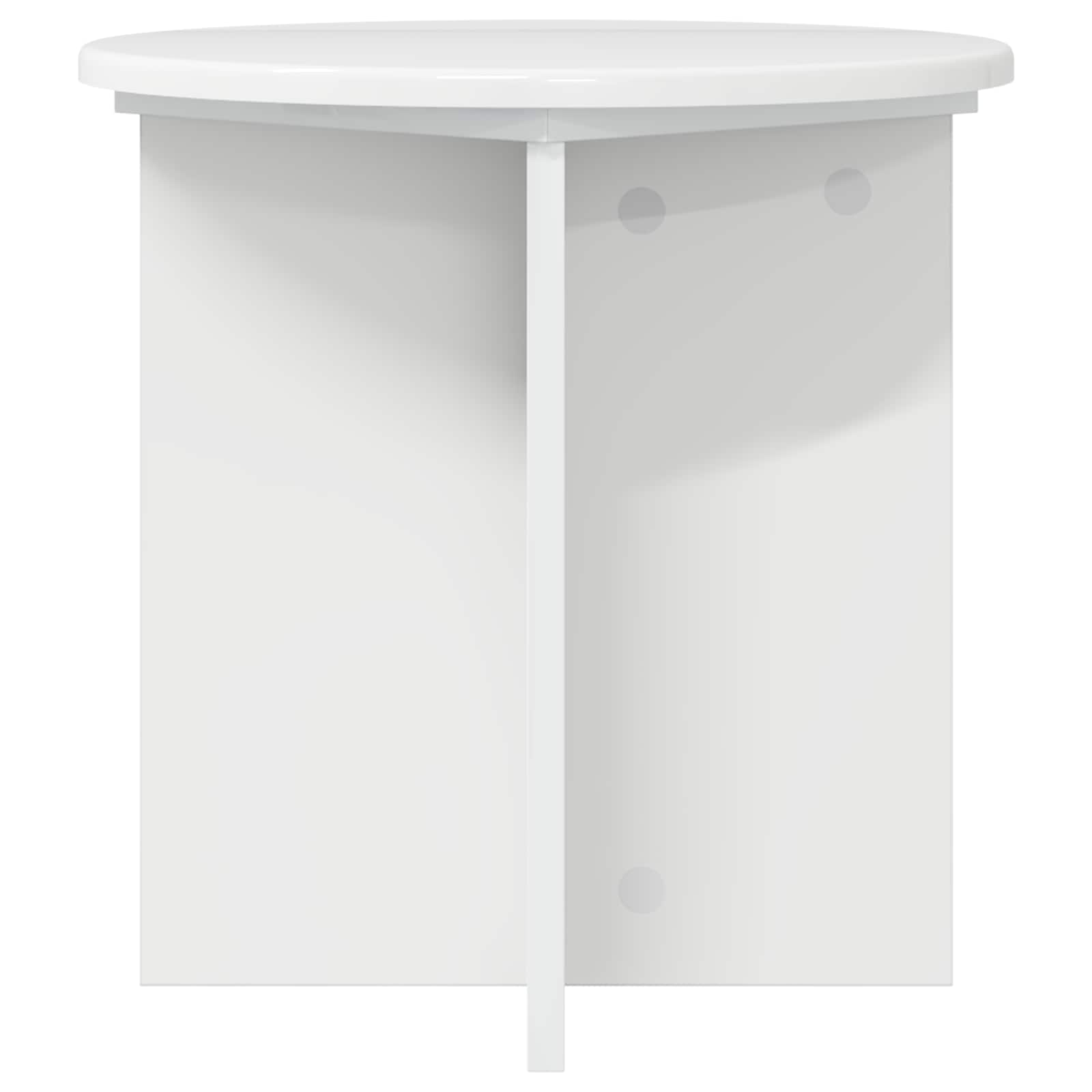 Βάση φυτών 2 pcs Γυαλιστερό Λευκό 40 x 40 x 40 cm - Pakobazaar