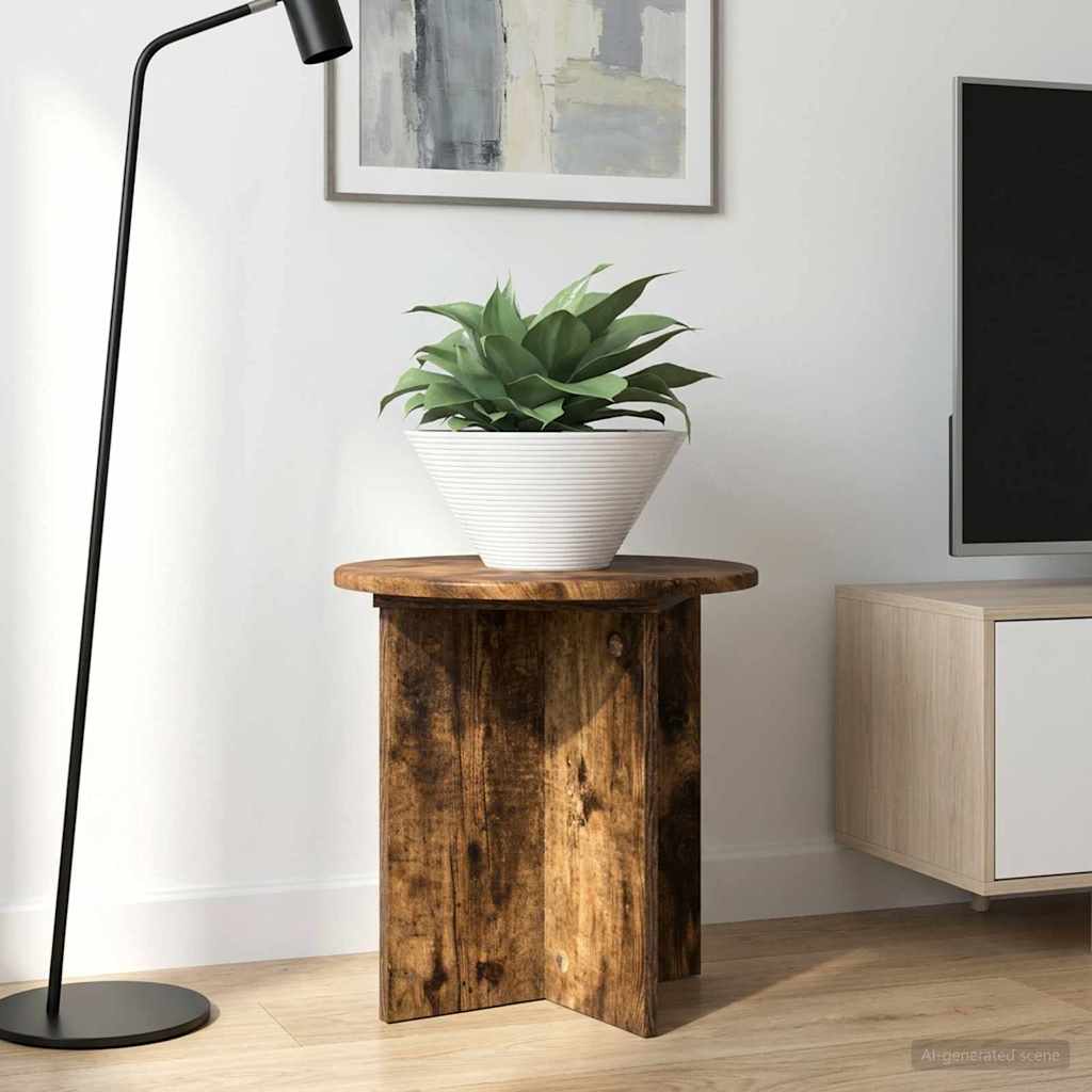 Βάση φυτών 2 pcs Καπνισμένο Ξύλο Δρυός 40 x 40 x 40 cm - Pakobazaar