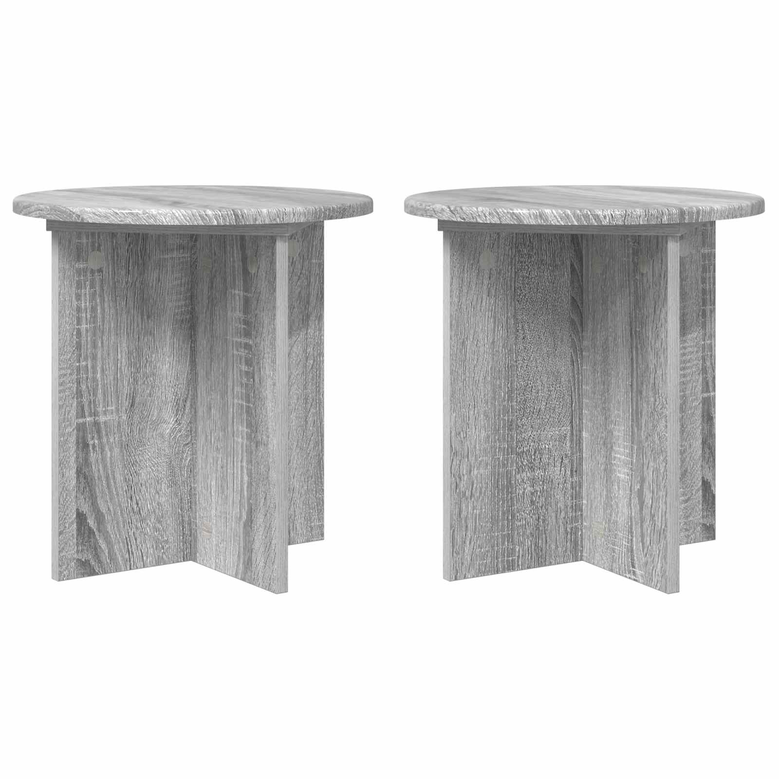 Βάση φυτών 2 pcs Γκρι Sonoma 40 x 40 x 40 cm Επεξεργασμένο Ξύλο - Pakobazaar