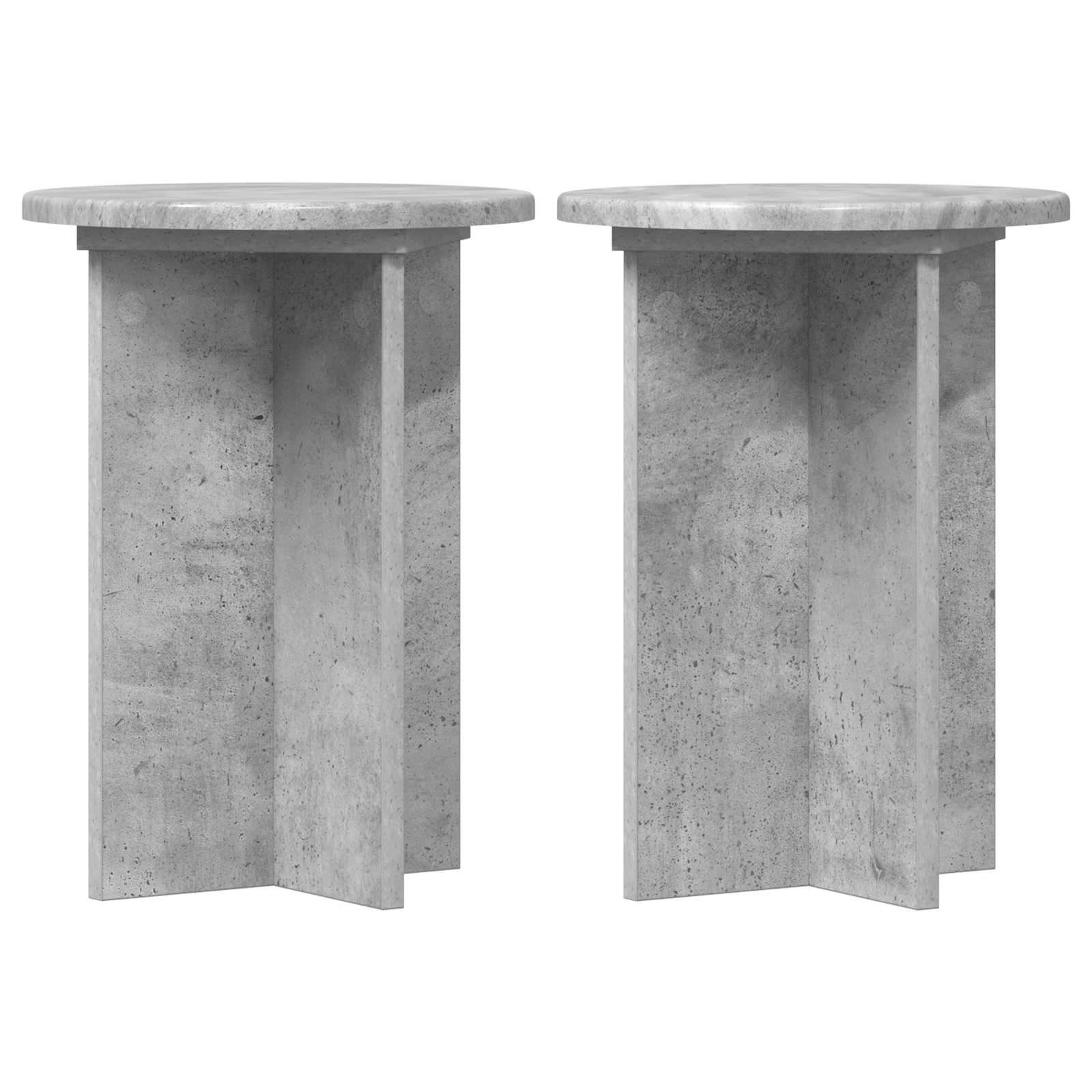 Βάση φυτών 2 pcs Γκρι Σκυροδέματος Ø29,5 x 40 εκ. - Pakobazaar