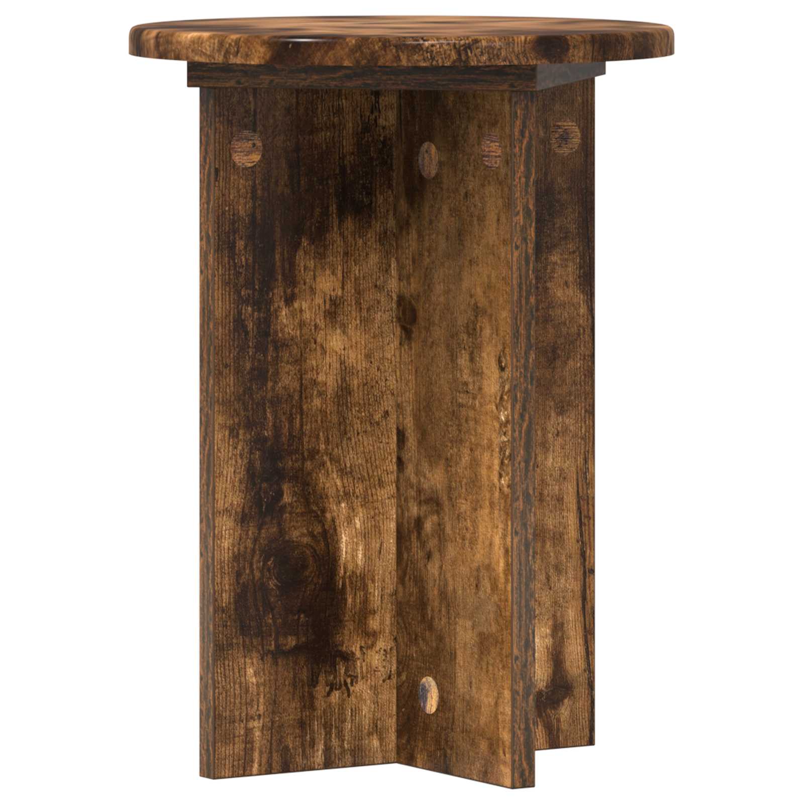 Βάση φυτών 2 pcs Καπνισμένο Ξύλο Δρυός Ø29,5 x 40 εκ. - Pakobazaar