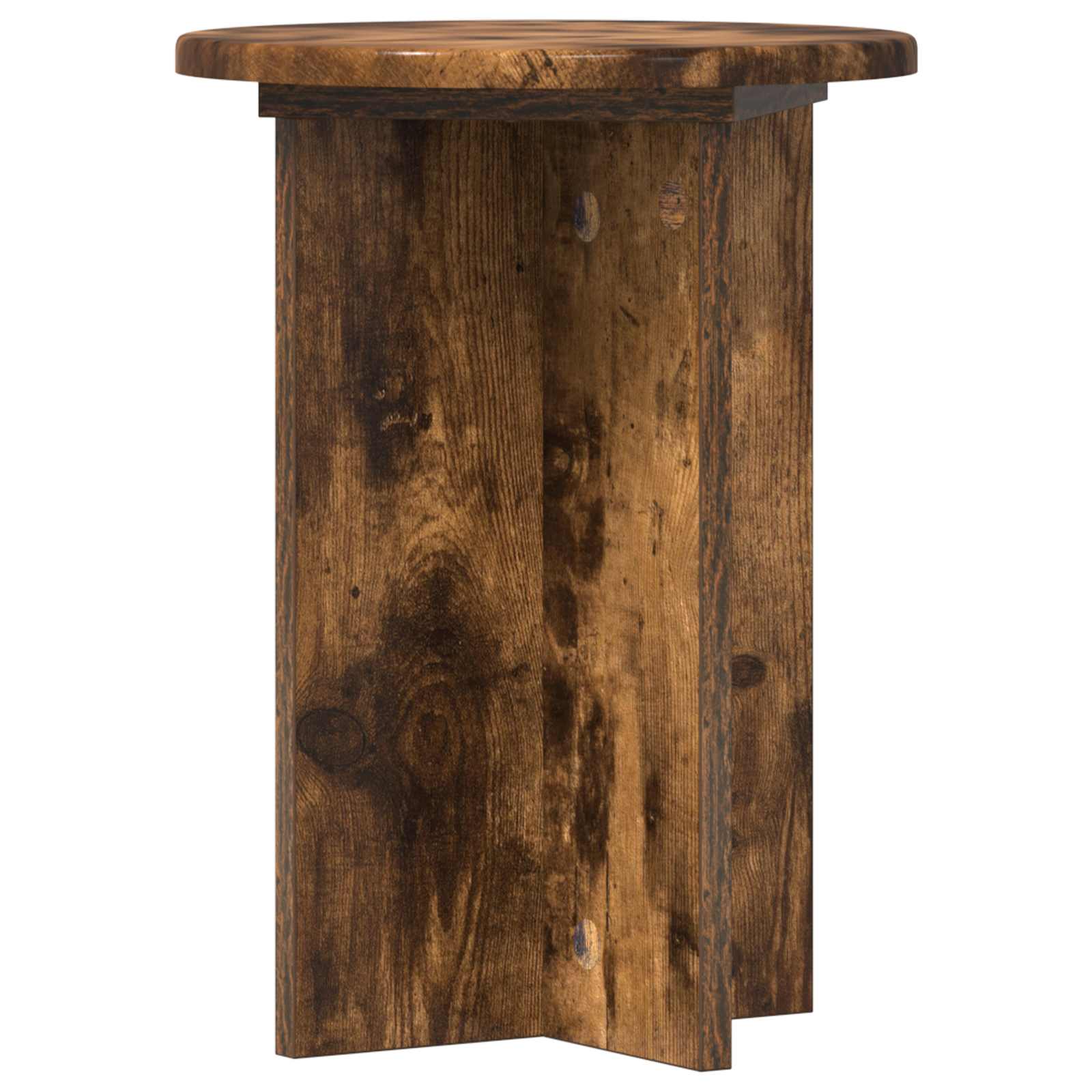 Βάση φυτών 2 pcs Καπνισμένο Ξύλο Δρυός Ø29,5 x 40 εκ. - Pakobazaar