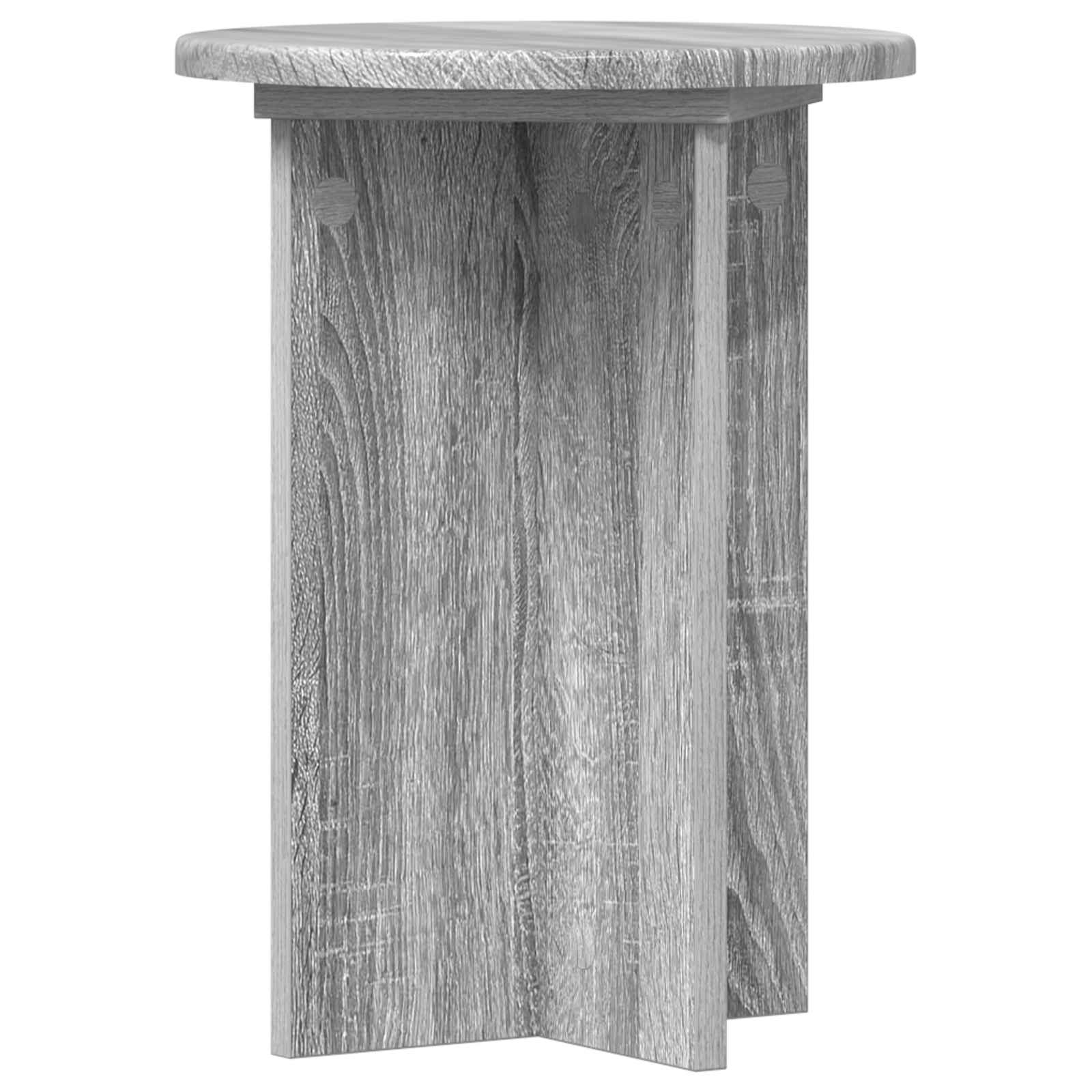 Βάση φυτών 2 pcs Γκρι Sonoma Ø29,5 x 40 εκ. Επεξεργασμένο Ξύλο - Pakobazaar