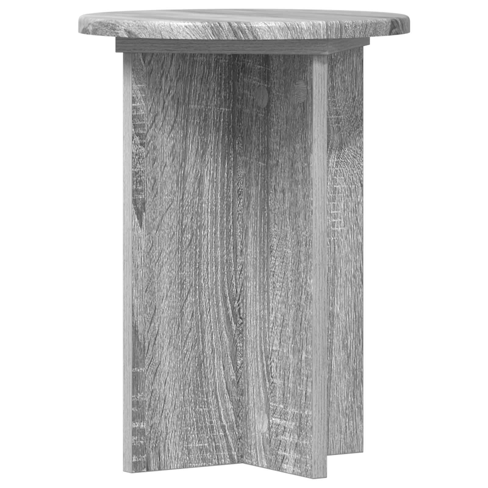 Βάση φυτών 2 pcs Γκρι Sonoma Ø29,5 x 40 εκ. Επεξεργασμένο Ξύλο - Pakobazaar
