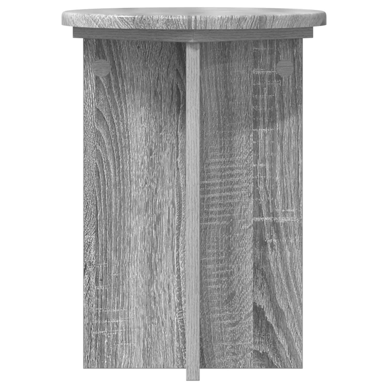 Βάση φυτών 2 pcs Γκρι Sonoma Ø29,5 x 40 εκ. Επεξεργασμένο Ξύλο - Pakobazaar